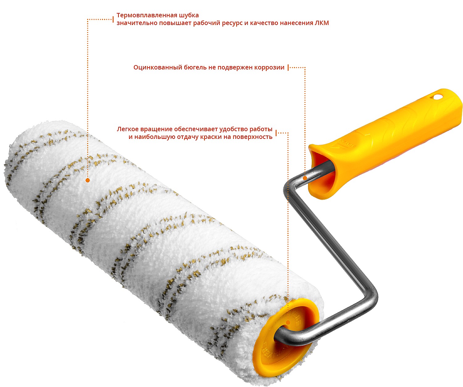STAYER MICROTEX, 48 х 240 мм, бюгель 8 мм, ворс 9 мм, для агрессивных сред, малярный валик, Professional (0341-24) — фото 2