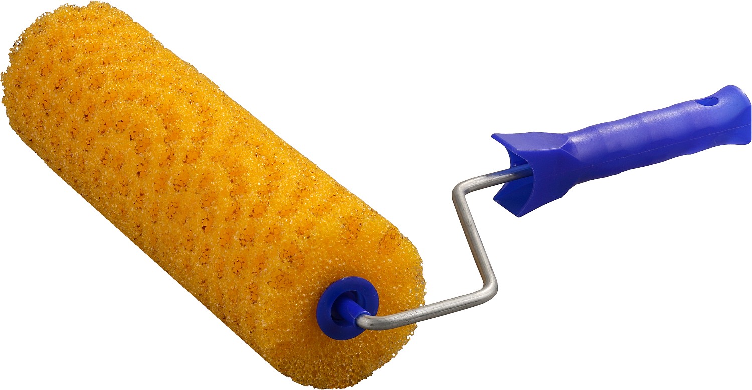 STAYER 80 х 240 мм, бюгель 6 мм, структурный поролон, для водоэмульсионных, акриловых красок и эмали, малярный валик, Professional (0367-24)