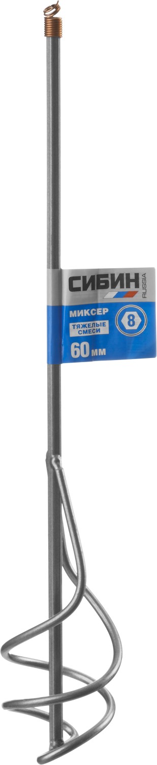 СИБИН 60 х 400 мм, шестигранный хвостовик, миксер для песчано-гравийных смесей (06048-06-40) — фото 3