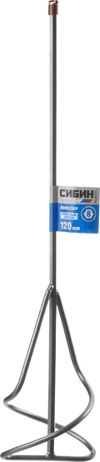 СИБИН 120 х 500 мм, шестигранный хвостовик, миксер для песчано-гравийных смесей (06048-12-50) — фото 3