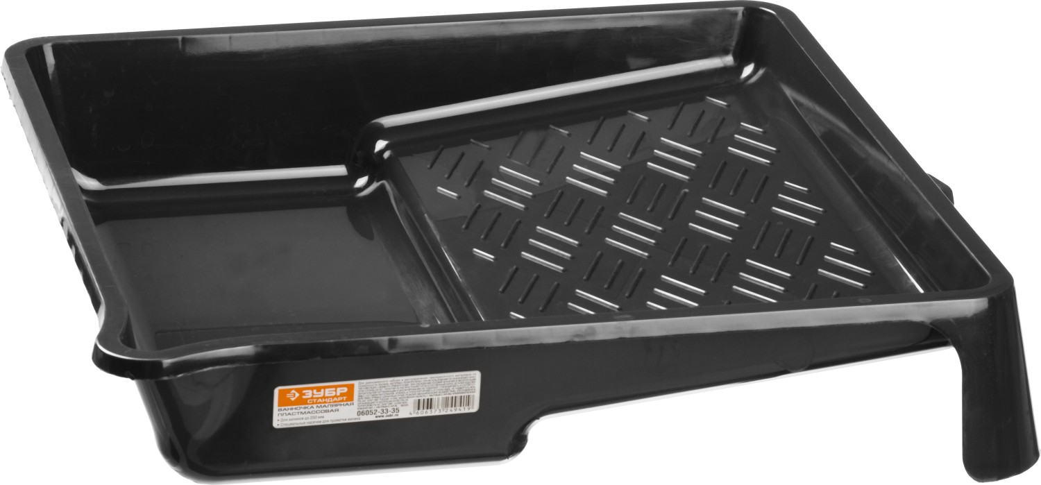 ЗУБР 250 мм, 330 х 350 мм, 0.8 л, пластмассовая, малярная ванночка (06052-33-35) — фото 3