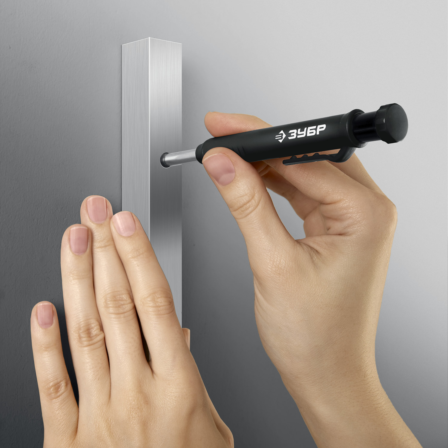 ЗУБР АСК черный, d 2,8 мм, HB, 6 сменных грифелей, автоматический карандаш (06311-2) — фото 7