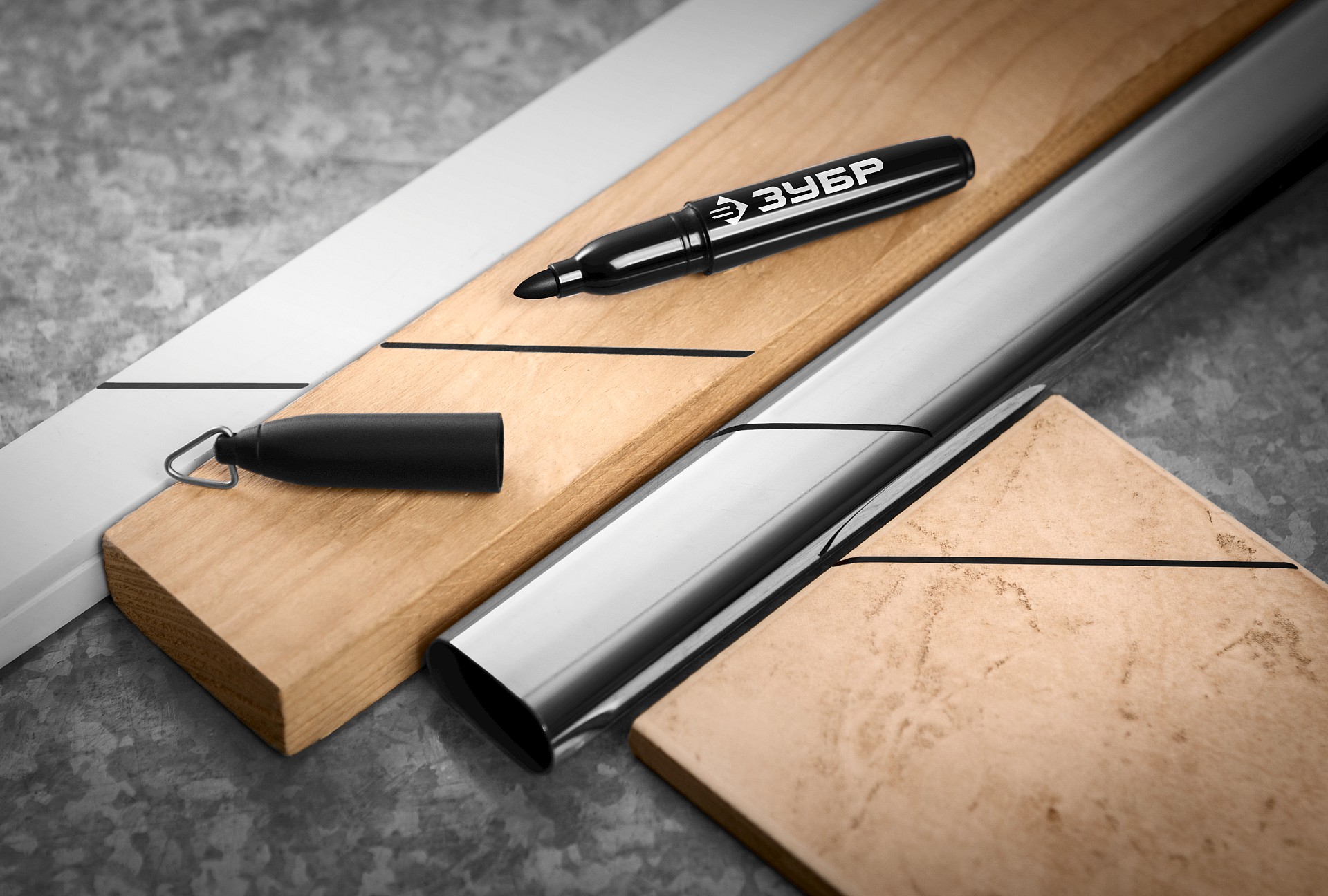 ЗУБР Мини черный, 1-3 мм, 80 шт, перманентный маркер (06331-2) — фото 7