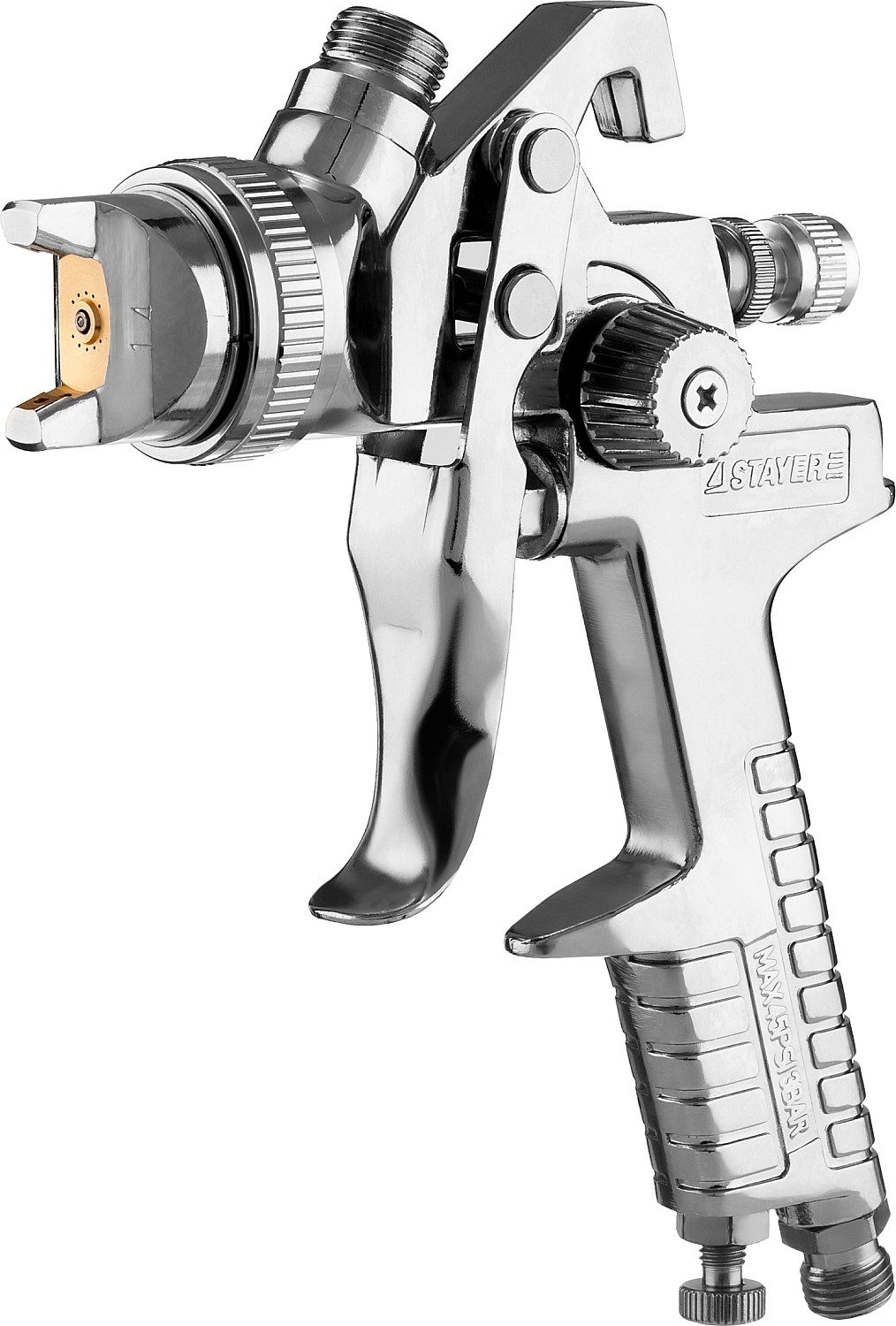 STAYER AirPro G, HVLP 1.4 мм, пневматический краскопульт с верхним бачком, Professional (06476-1.4) — фото 2