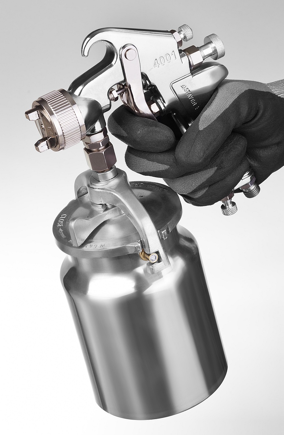 STAYER AirPro S, EA 1.4 мм, пневматический краскопульт с нижним бачком, Professional (06477-1.4) — фото 4