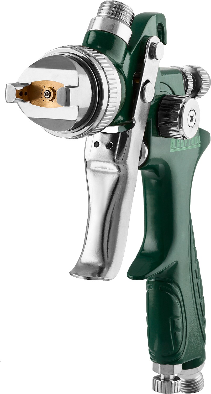 KRAFTOOL AirKraft, HVLP, 1.7 мм, пневматический краскопульт с верхним бачком (06522-1.7) — фото 3