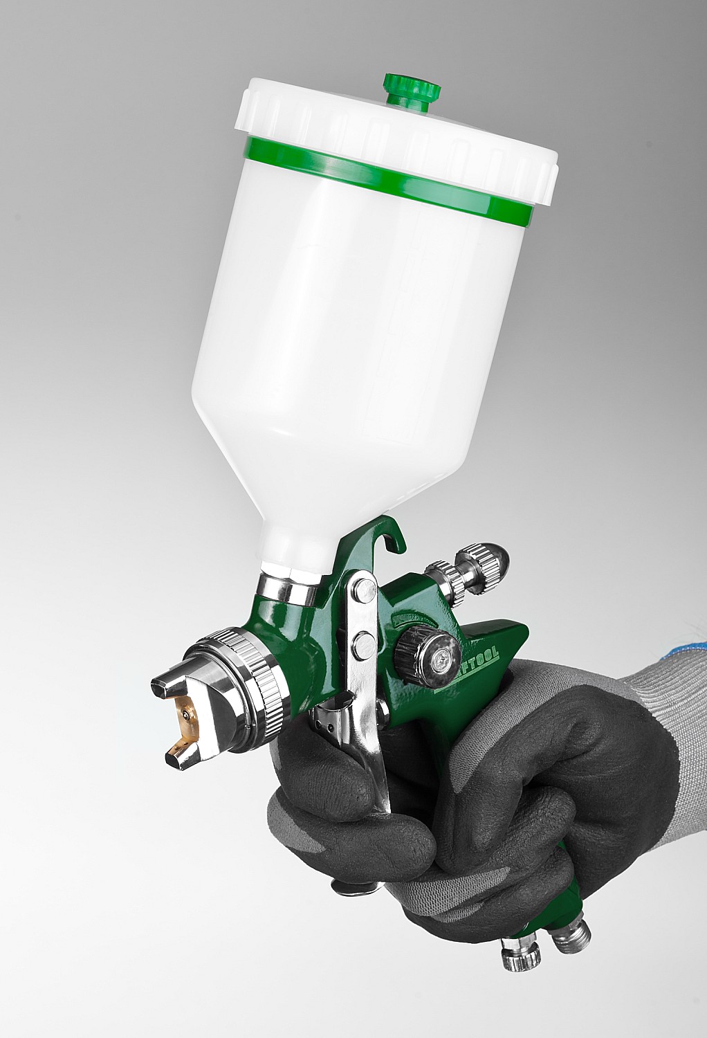 KRAFTOOL AirKraft, HVLP, 1.7 мм, пневматический краскопульт с верхним бачком (06522-1.7) — фото 4