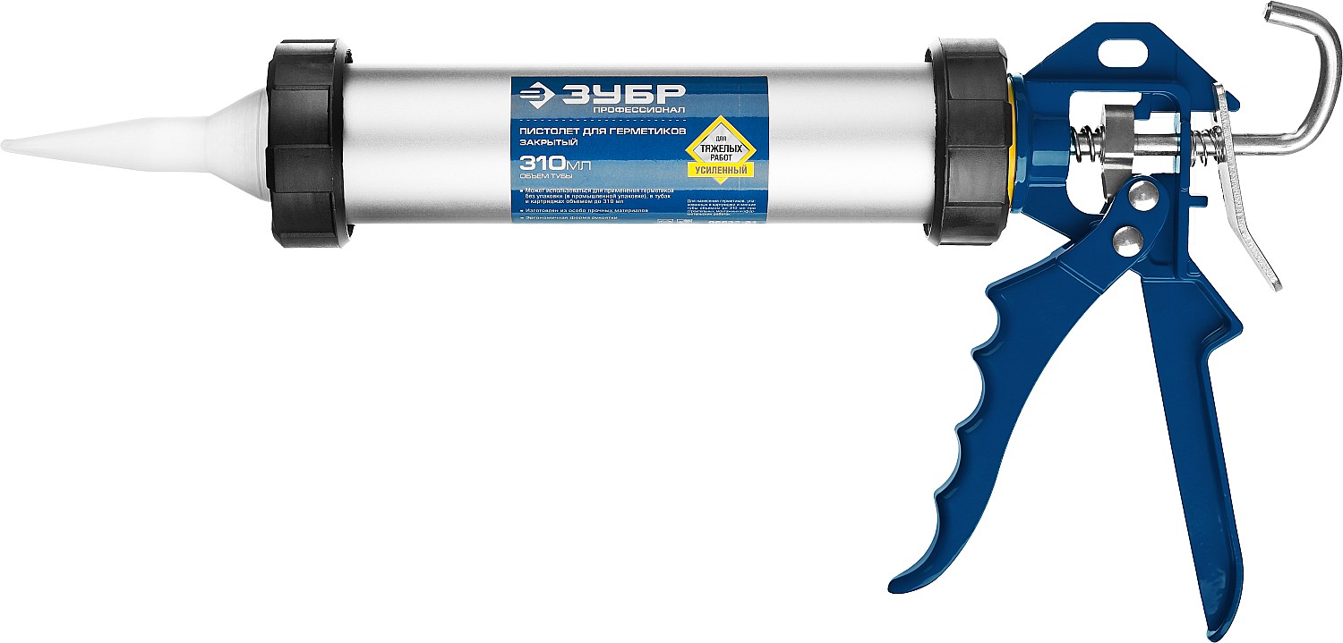 ЗУБР 310 мл, закрытый, пистолет для герметика, Профессионал (06633-31) — фото 5