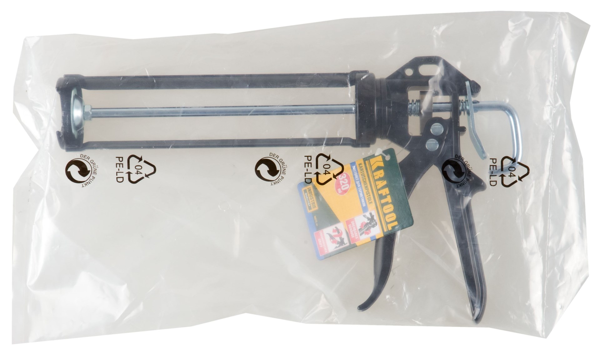 KRAFTOOL BULLDOG 320 мл, усиленный cкелетный поворотный пистолет для герметика (06673) — фото 3