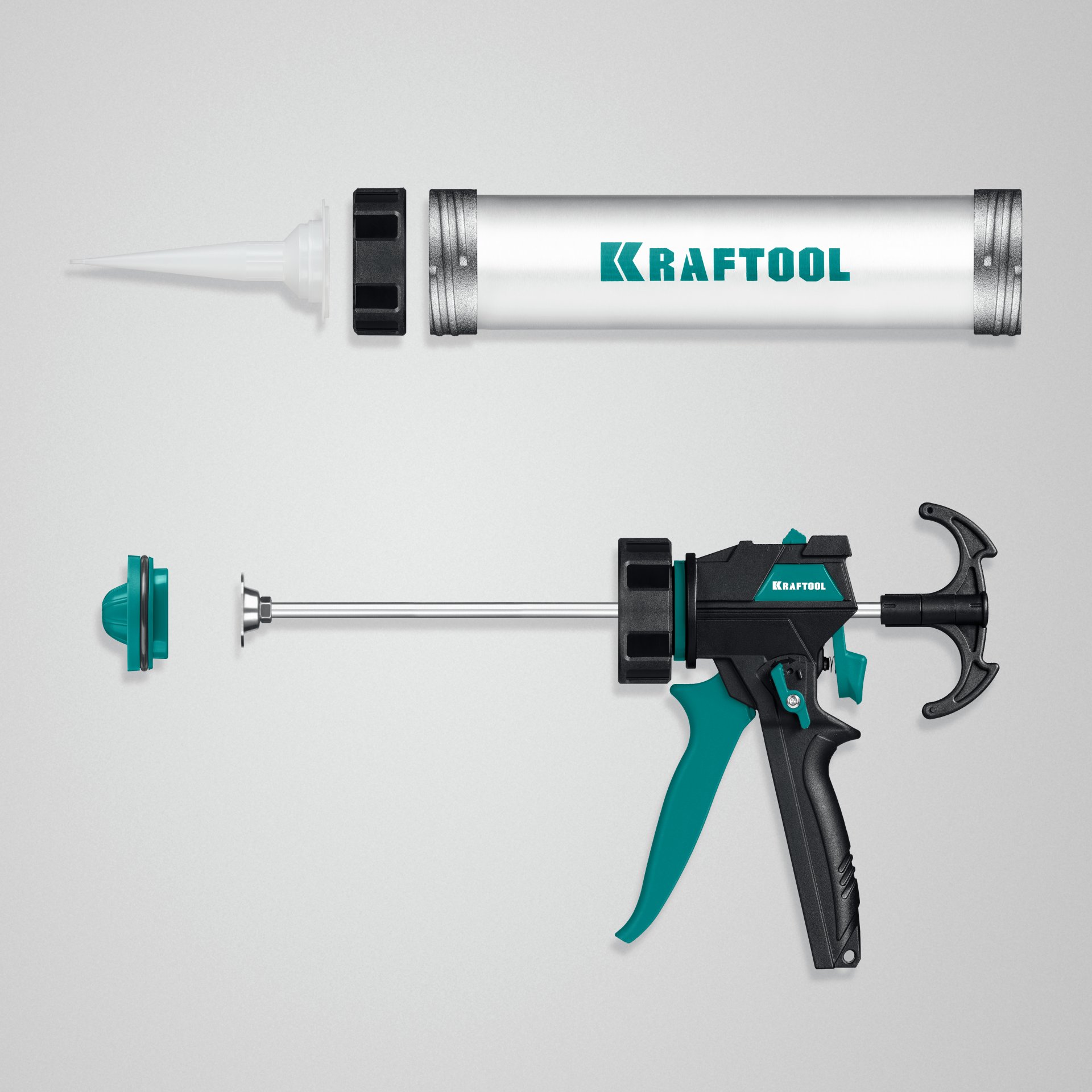 KRAFTOOL ULTRA 600 мл, прямой забор, регулировка силы давления, вариативная антикапельная система, закрытый пистолет для герметика (06677-60) — фото 3