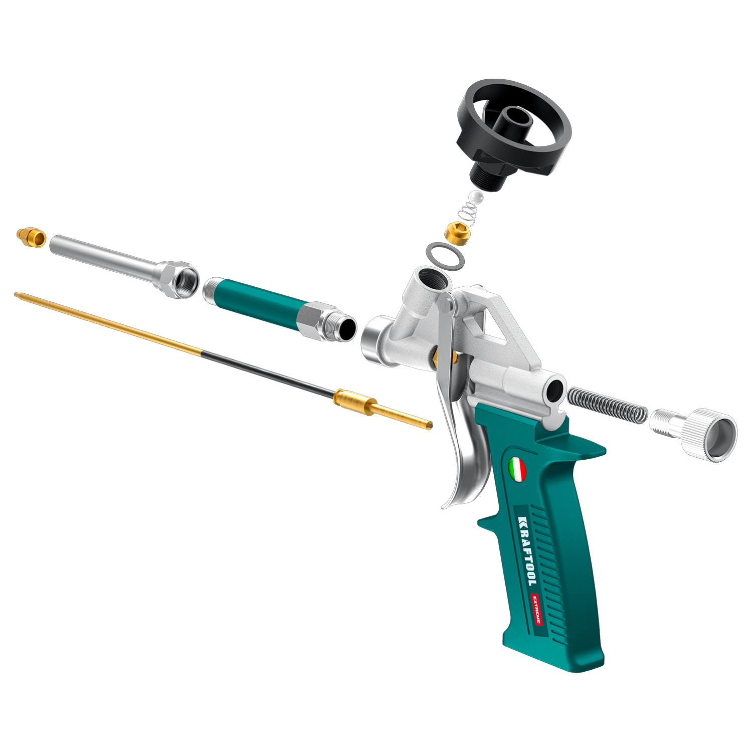 KRAFTOOL EXTREME, полностью разборный обслуживаемый пистолет для монтажной пены (06800) — фото 8