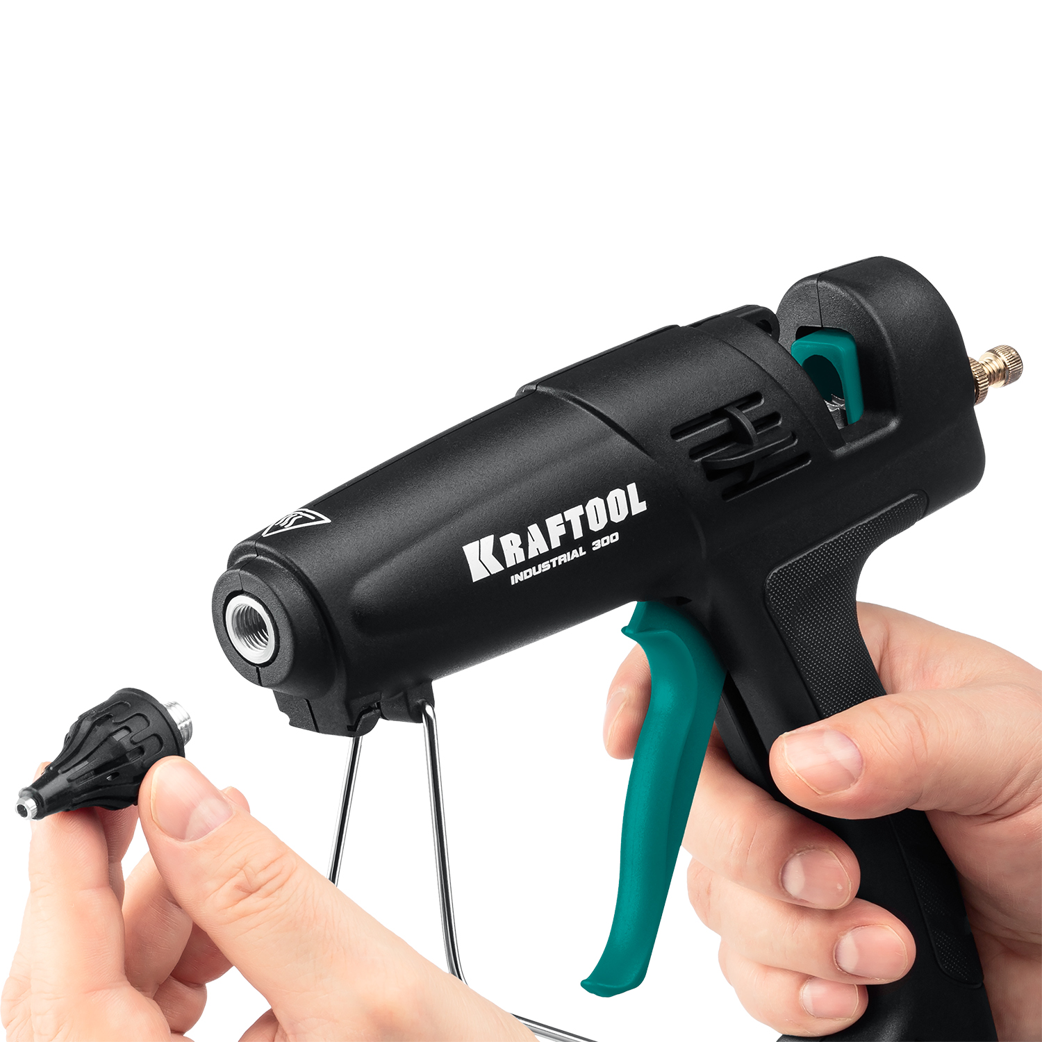 KRAFTOOL Industrial 300, d 11 - 12 мм, 45 г/мин, электрический термоклеевой пистолет (06842) — фото 14
