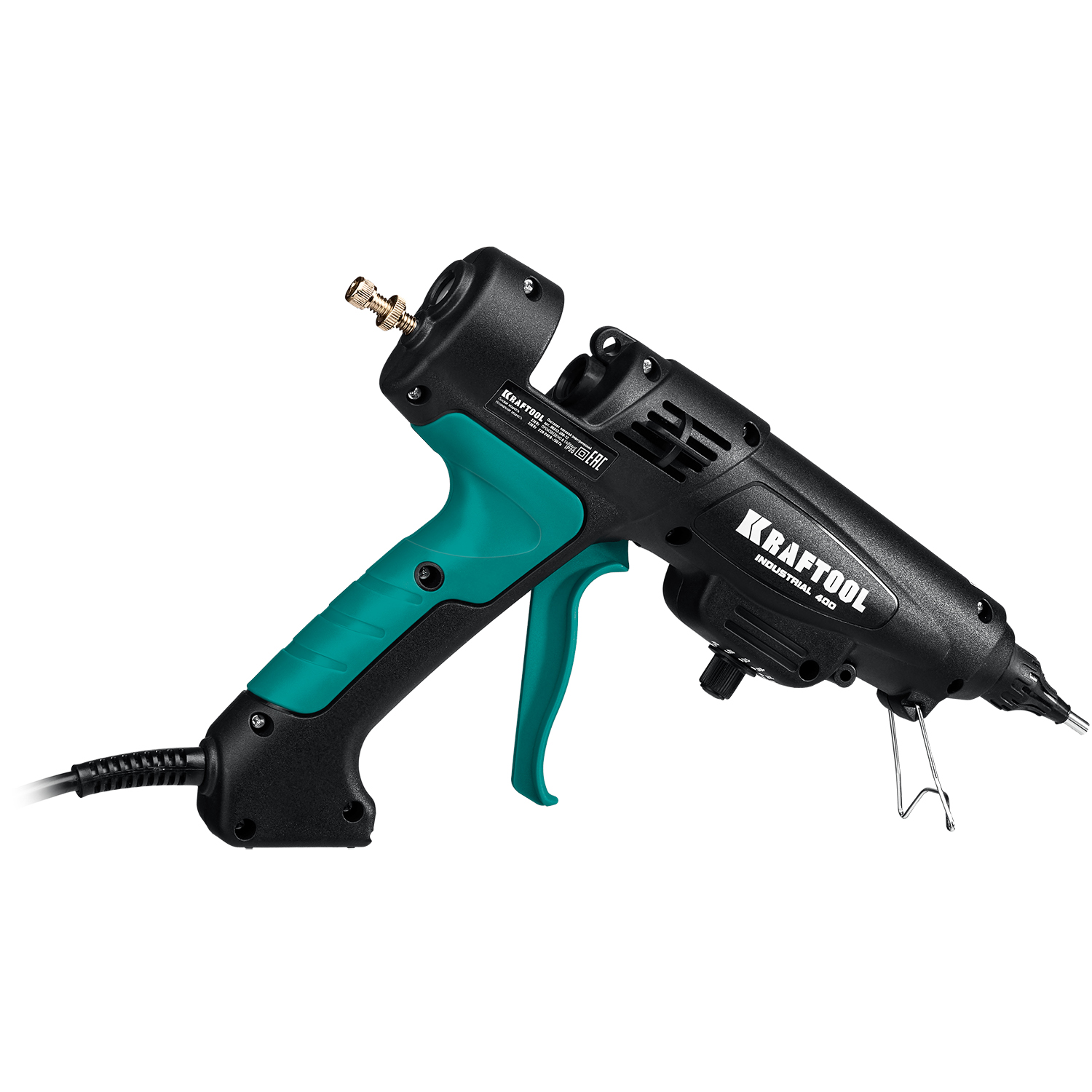 KRAFTOOL Industrial 400, d 11 - 12 мм, 50 г/мин, 130 - 230°C, электрический термоклеевой пистолет (06843-300-12) — фото 11