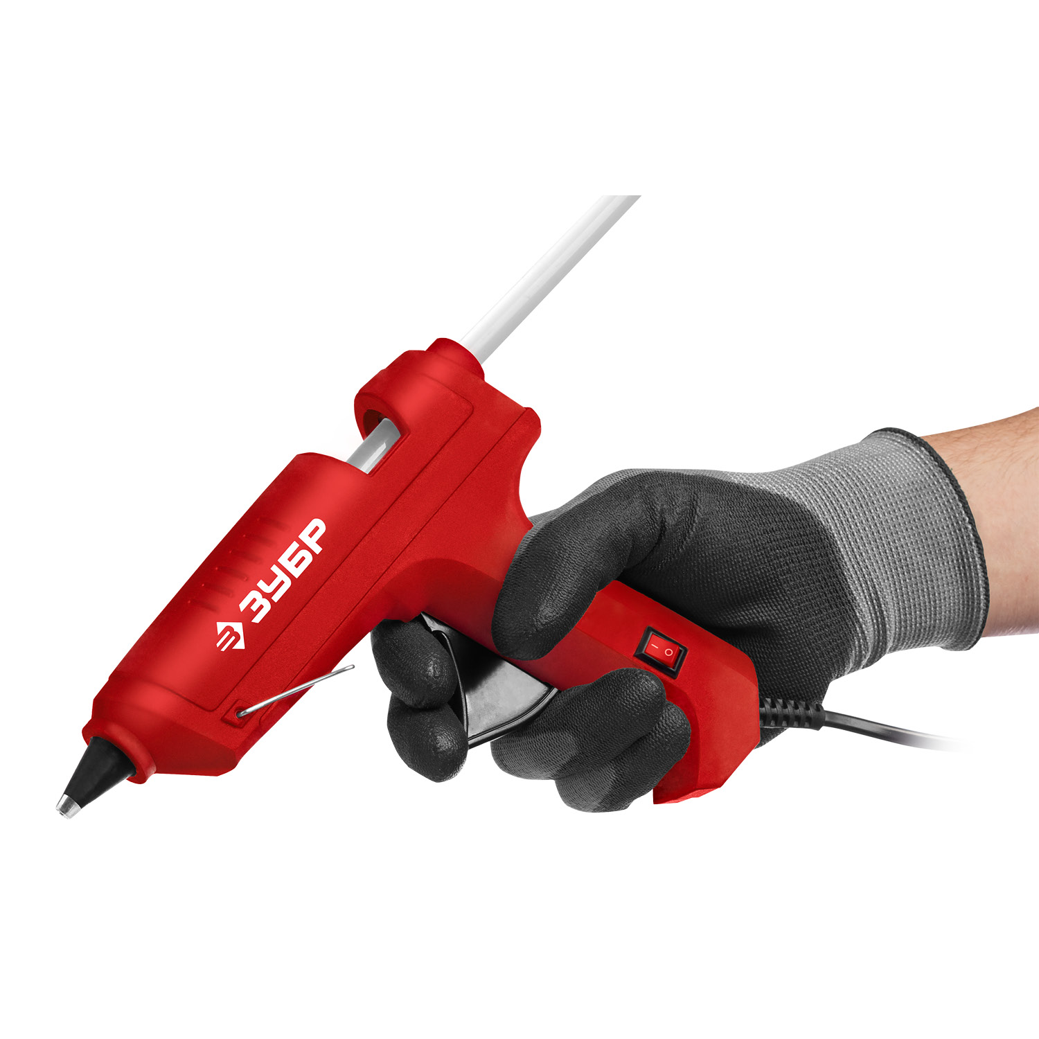 ЗУБР d 11 мм, выход клея 10 г/мин, электрический термоклеевой пистолет (06851-11) — фото 8