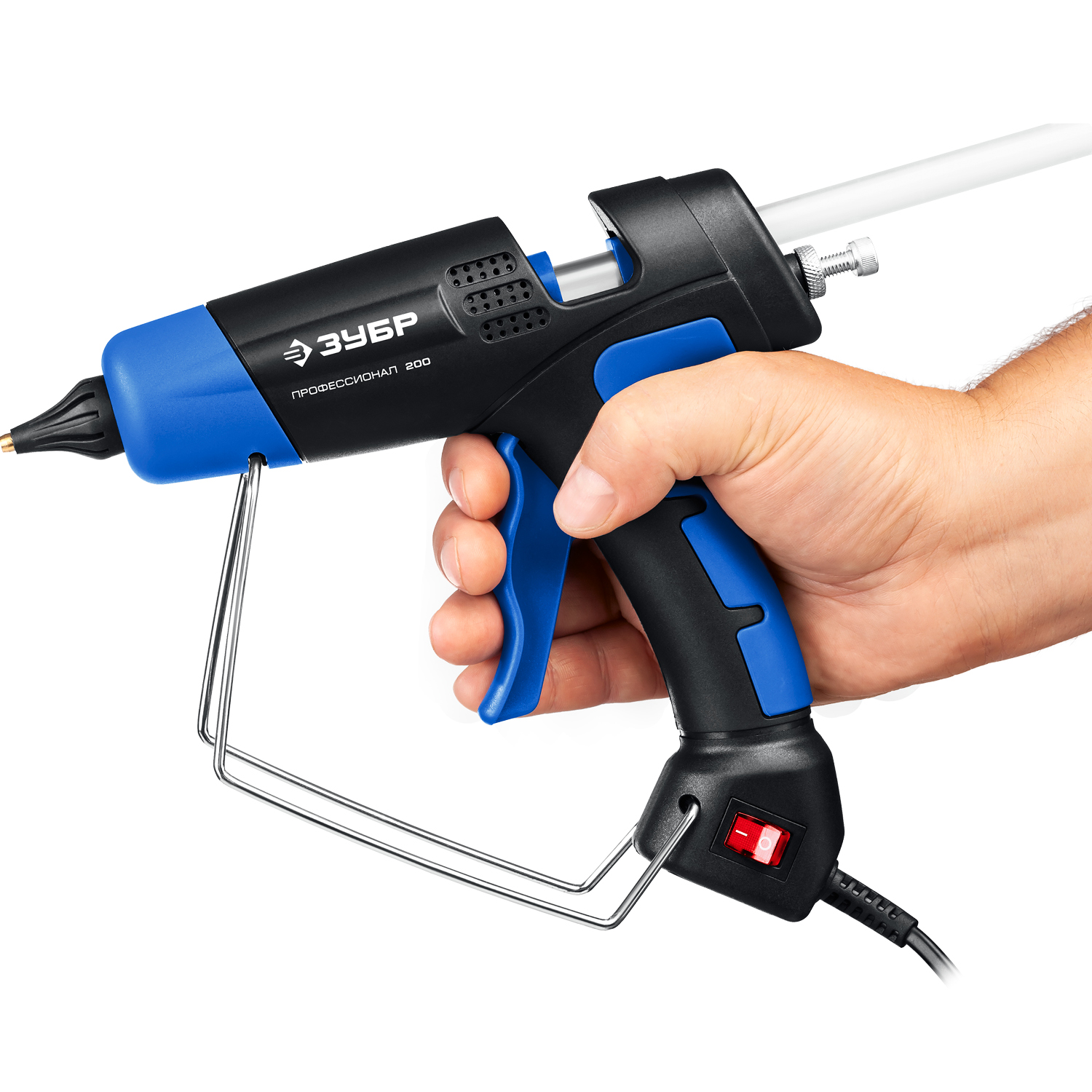 ЗУБР 200, d 11 мм, 20 г/мин, электрический термоклеевой пистолет, Профессионал (06852-11) — фото 10