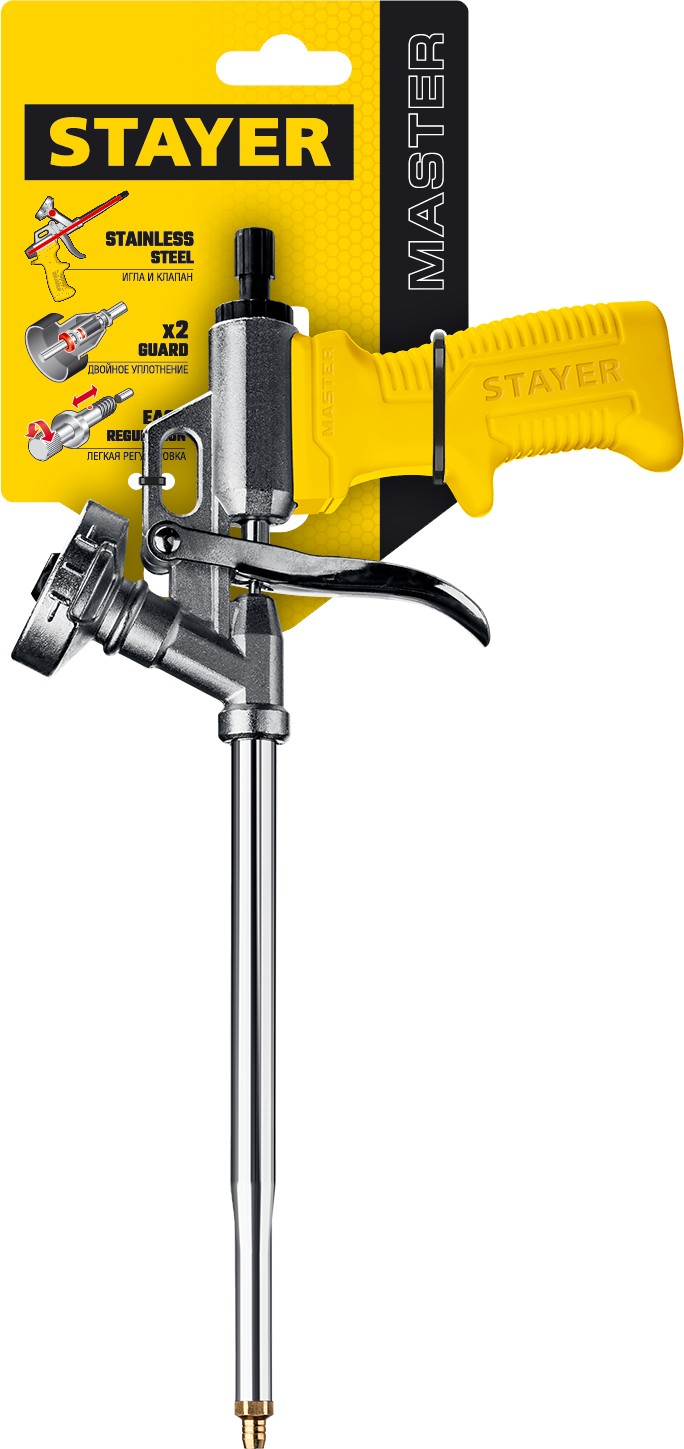 STAYER Master, металлический пистолет для монтажной пены (06863) — фото 3