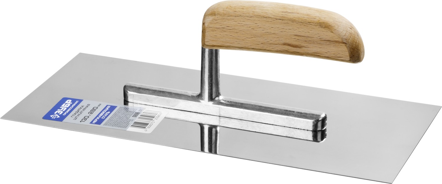 ЗУБР 130 х 280 мм, буковая ручка, штукатурная гладилка, Профессионал (0806) — фото 3