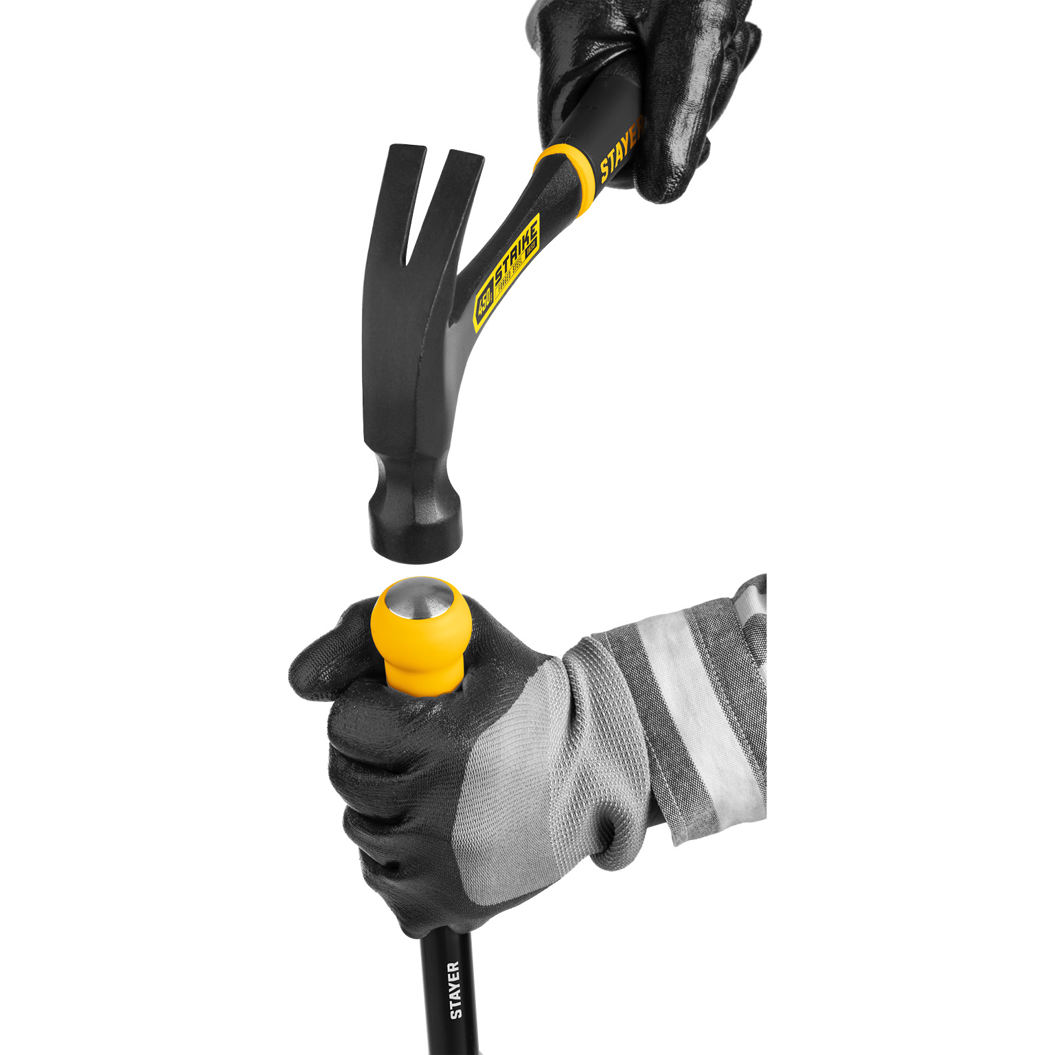 STAYER 100 мм, длина 570 - 910 мм, телескопический ударный скребок (08505) — фото 5