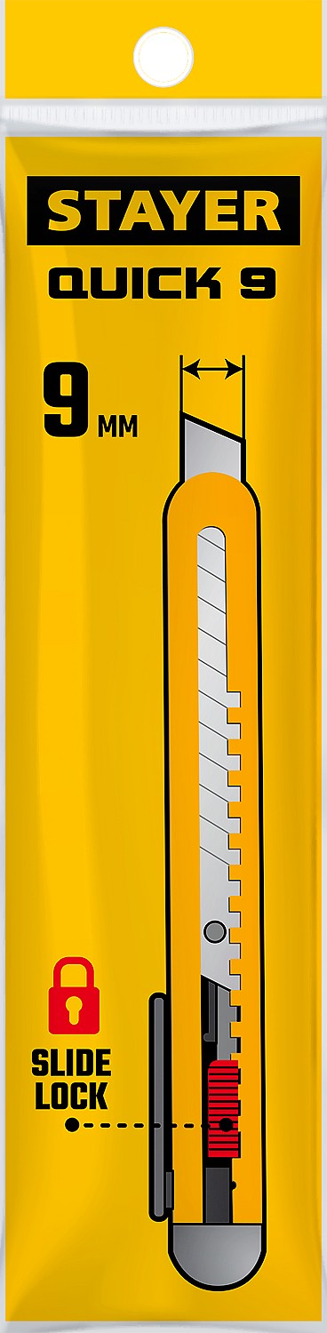 STAYER QUICK-9.9 мм, нож из АБС пластика (0901) — фото 5