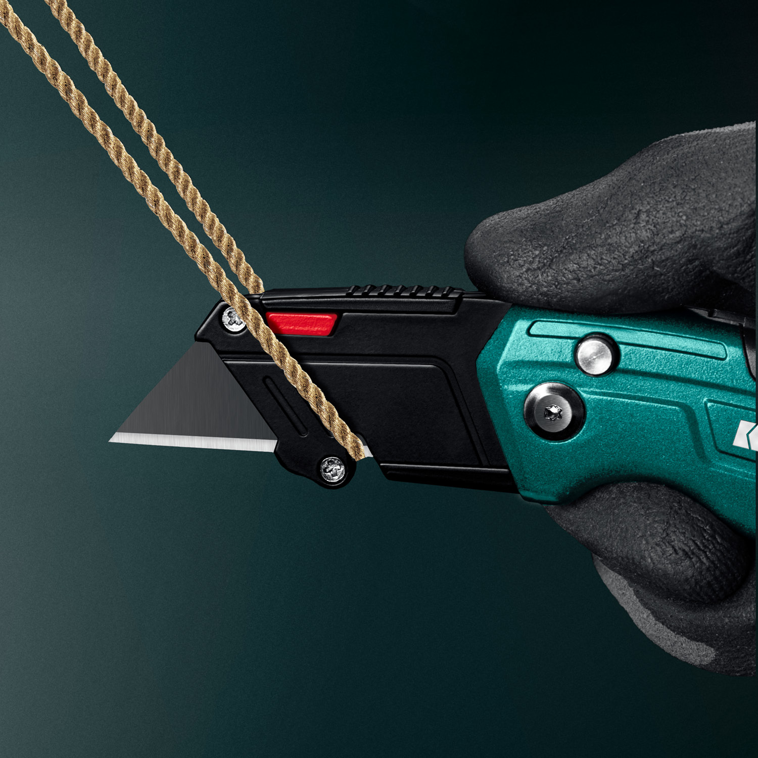 KRAFTOOL Helfer, компактный складной нож с трапециевидным лезвием, тип А24 (09242) — фото 14