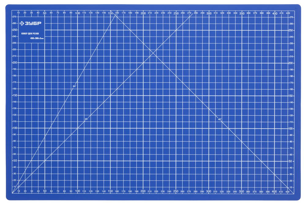 ЗУБР 450 х 300 х 3 мм, непрорезаемый коврик (09902)