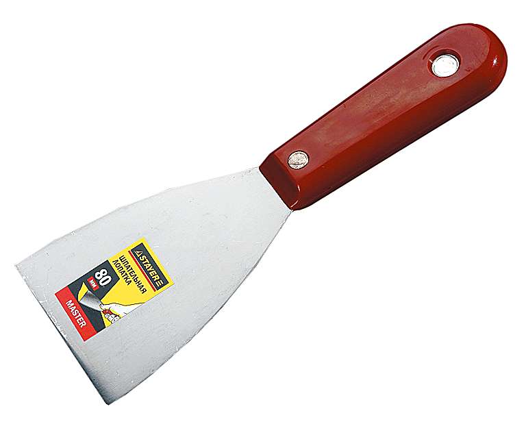 STAYER MAXFlat, 80 мм, пластиковая ручка, стальной, шпатель (1003-080) — фото 3