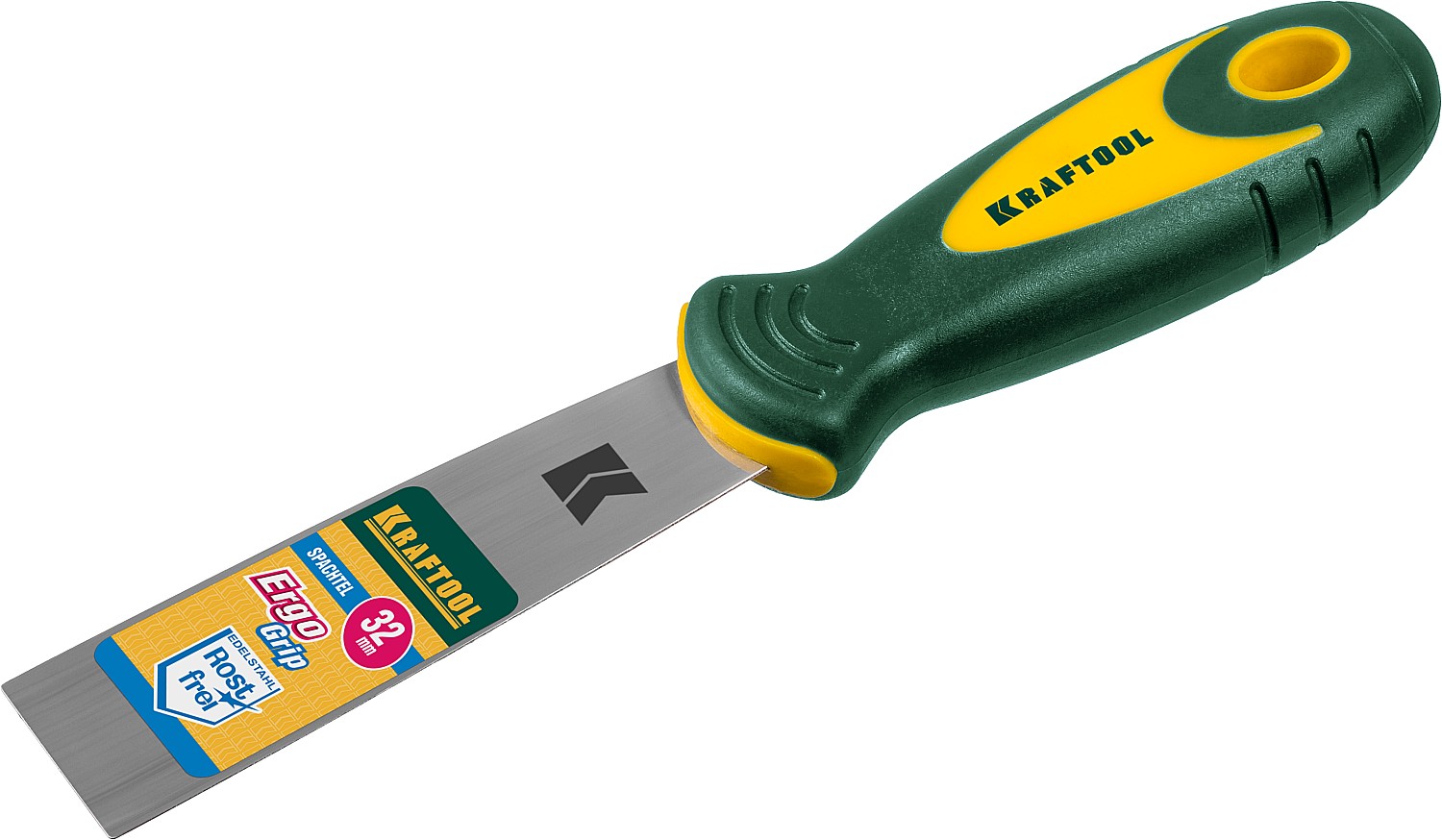 KRAFTOOL 30 мм, х-образное профилированное полотно, двухкомпонентная ручка, нержавеющий, шпатель (10035-030) — фото 3