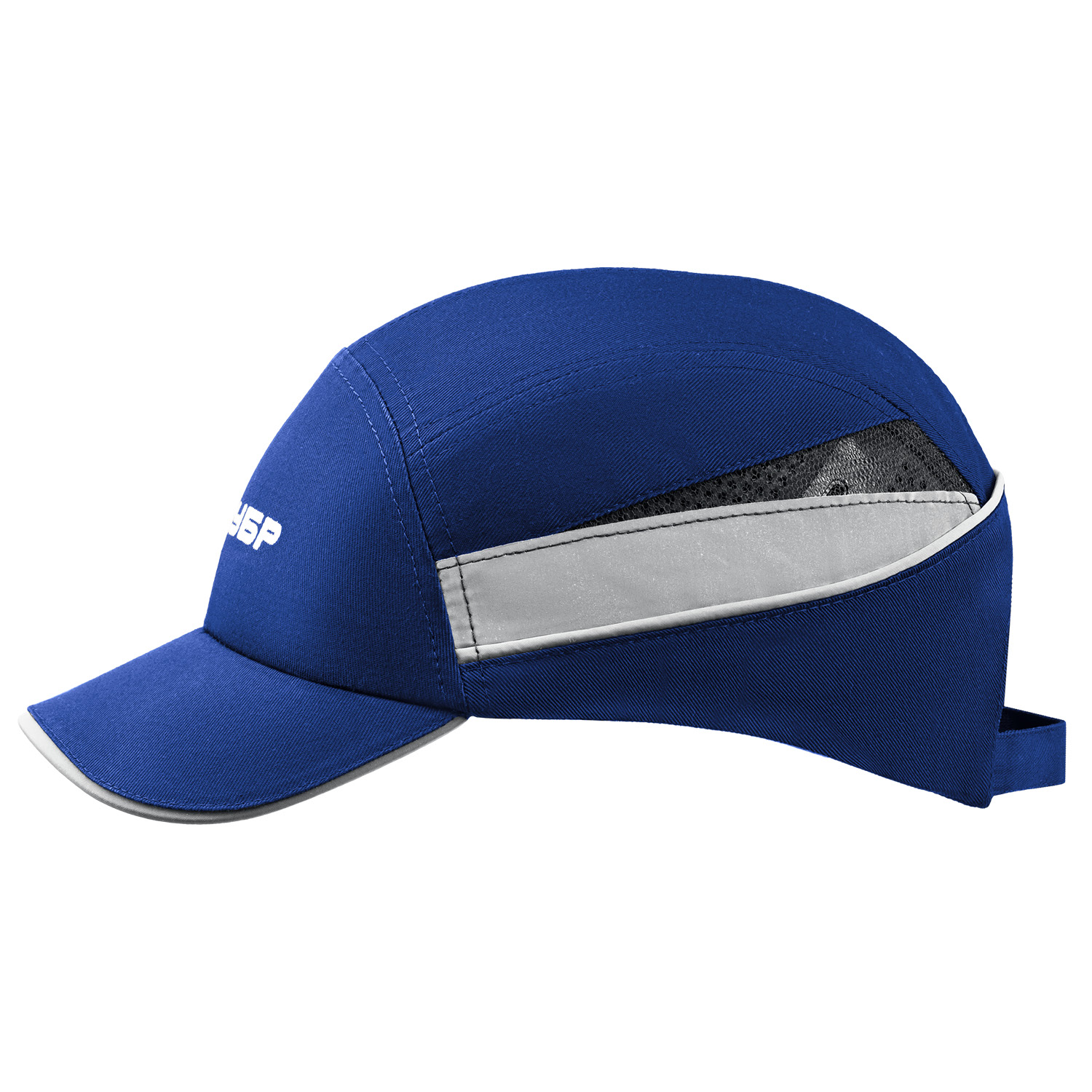 ЗУБР БИНОМ, синяя, ударопрочный корпус, укороченный козырёк 55 мм, размер от 54 до 59 см, защитная каскетка, Профессионал (11095) — фото 7