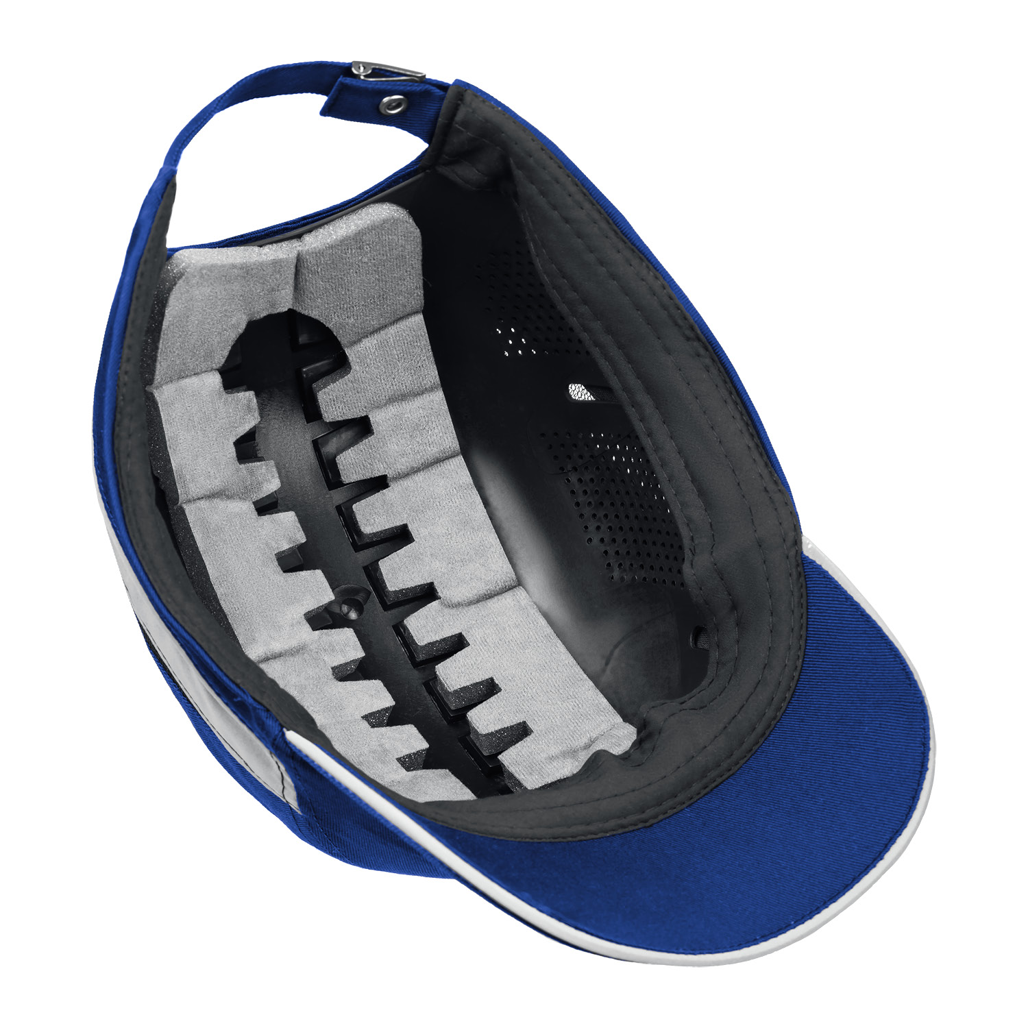 ЗУБР БИНОМ, синяя, ударопрочный корпус, укороченный козырёк 55 мм, размер от 54 до 59 см, защитная каскетка, Профессионал (11095) — фото 8