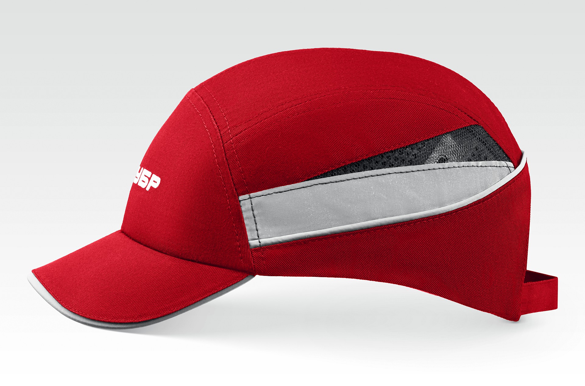 ЗУБР БИНОМ, красная, ударопрочный корпус, укороченный козырёк 55мм, размер от 54 до 59см, защитная каскетка, Профессионал (11096) — фото 3