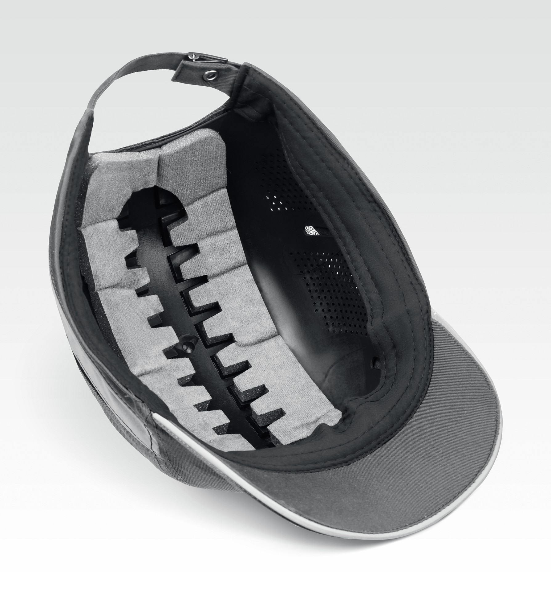 ЗУБР БИНОМ, серая, ударопрочный корпус, укороченный козырёк 55мм, размер от 54 до 59см, защитная каскетка, Профессионал (11097) — фото 4