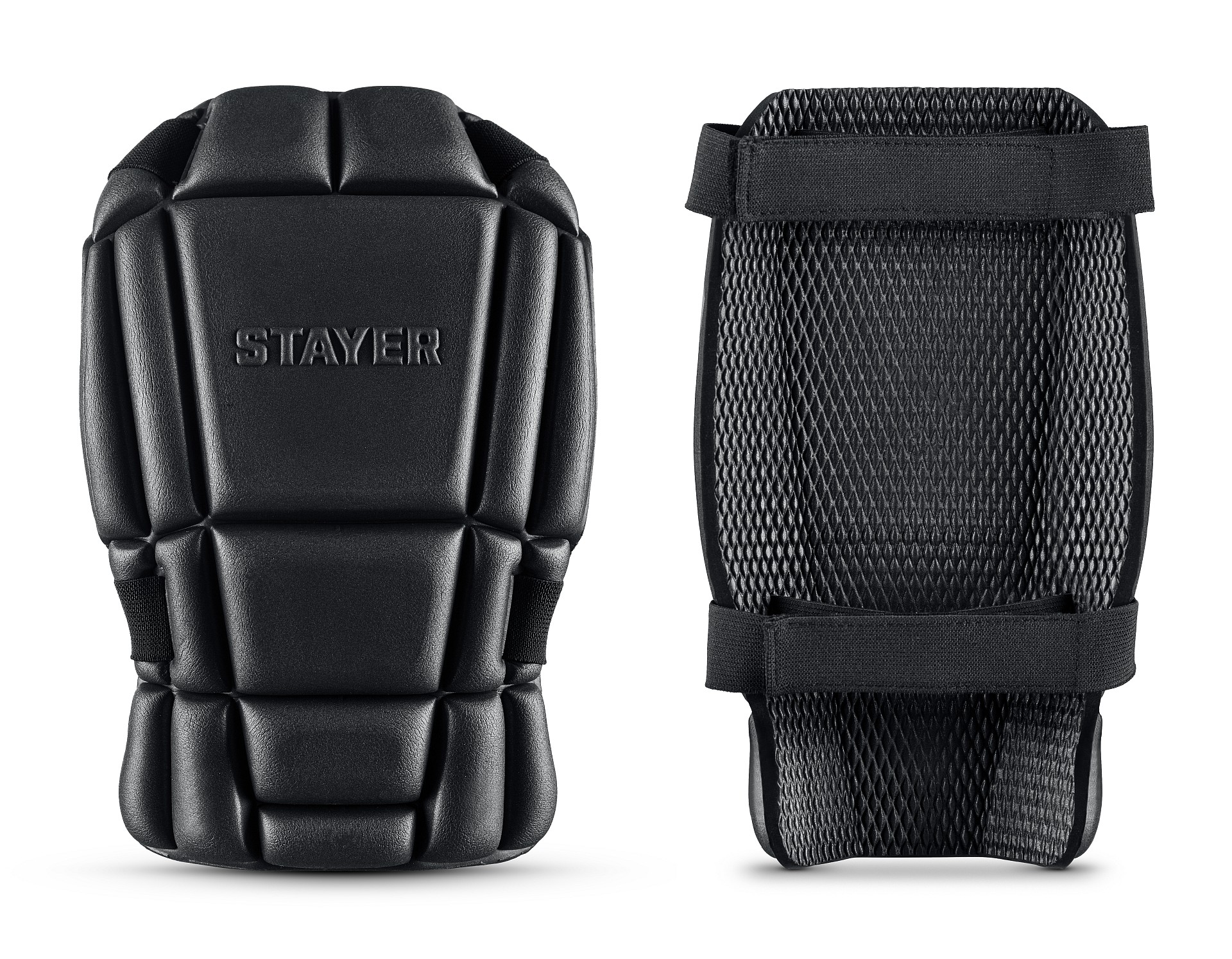 STAYER UNIVERSAL 2 в 1 вставка-наколенники защитные из ЭВА, 2 крепежных ремня (11197)