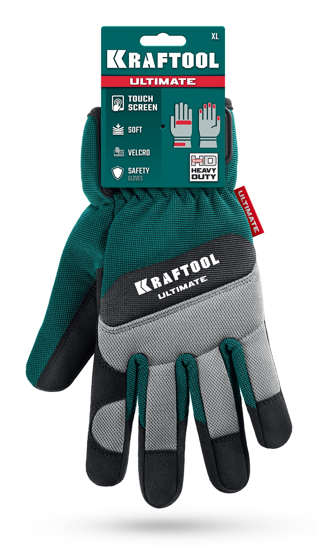 KRAFTOOL ULTIMATE р.L (9), профессиональные комбинированные перчатки, работа с сенсорными экранами (11299-L) — фото 5
