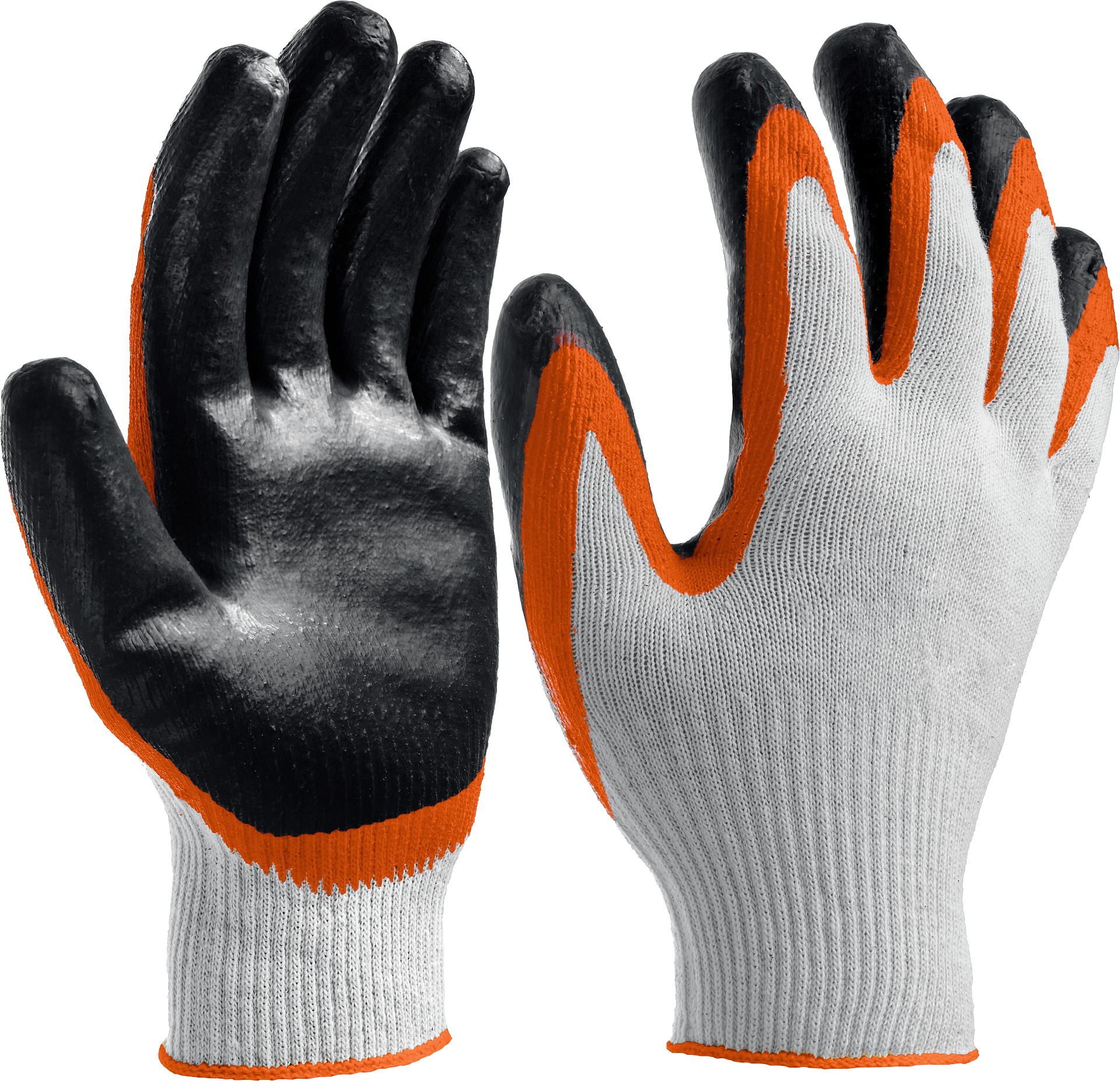 STAYER EXPERT-2, L-XL, х/б перчатки с двойным латексным обливом, повышенная износостойкость (11409-XL)