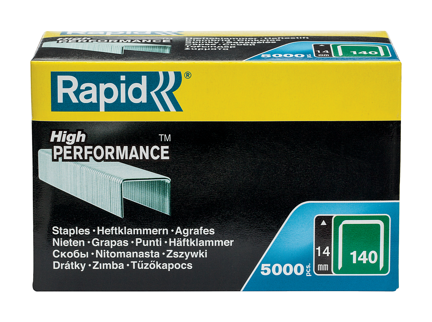 RAPID широкие, тип 140, 14 мм, 5000 шт, супертвердые профессиональные скобы (11915611) — фото 2