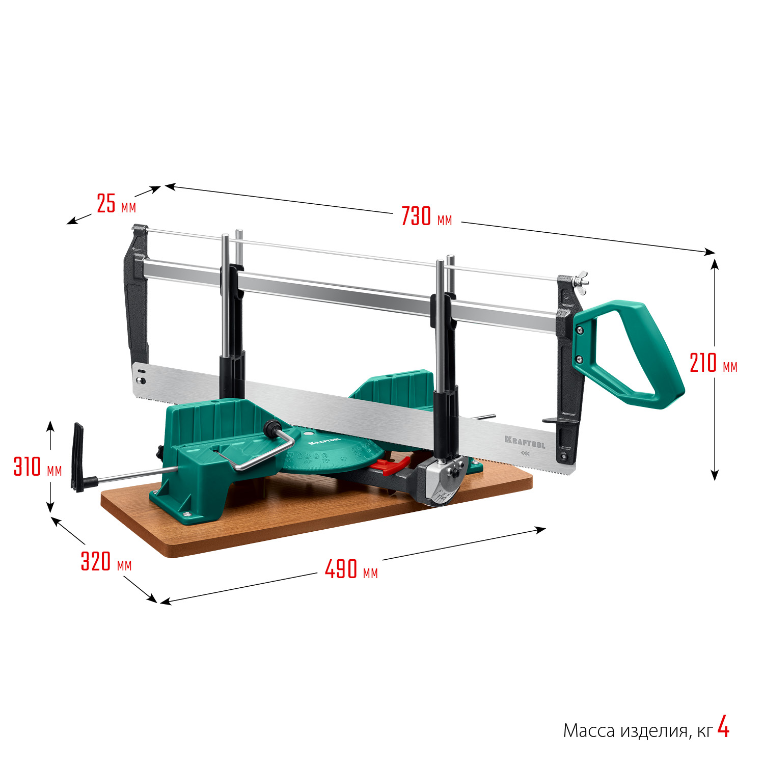 KRAFTOOL Alligator 3D, 600 мм, стусло прецизионное поворотно-наклонное (15451-600) — фото 10