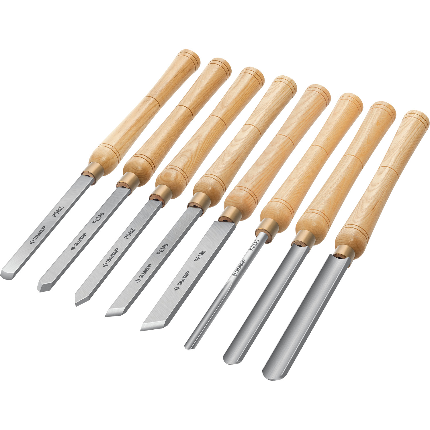 ЗУБР УМЕЛЕЦ-8, 8 шт, Р6М5, набор ручных резцов по дереву, Профессионал (18374) — фото 7