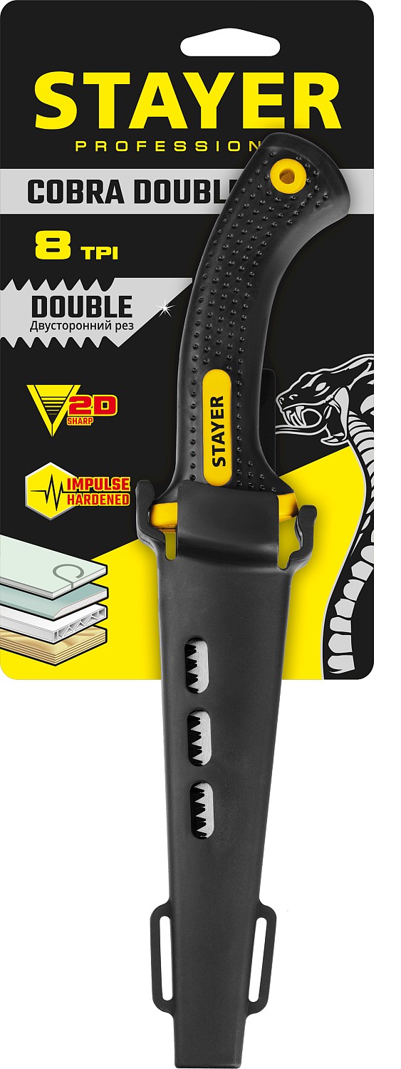 STAYER 150 мм, выкружная мини-ножовка по гипсокартону, Professional (2-15170) — фото 5