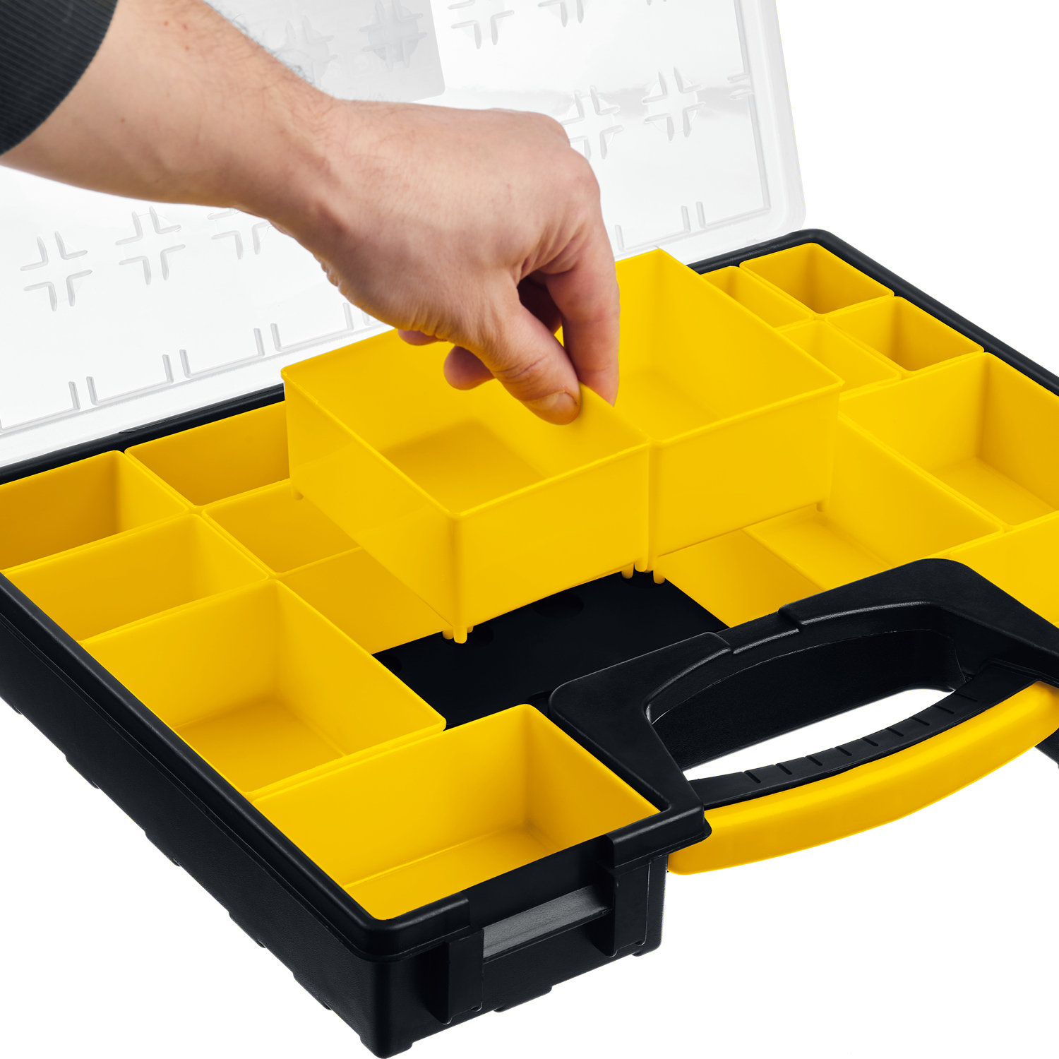 STAYER ROCKET-19, 420 x 330 x 50 мм, (16.5″), пластиковый органайзер с 19 съемными лотками (2-38032) — фото 10