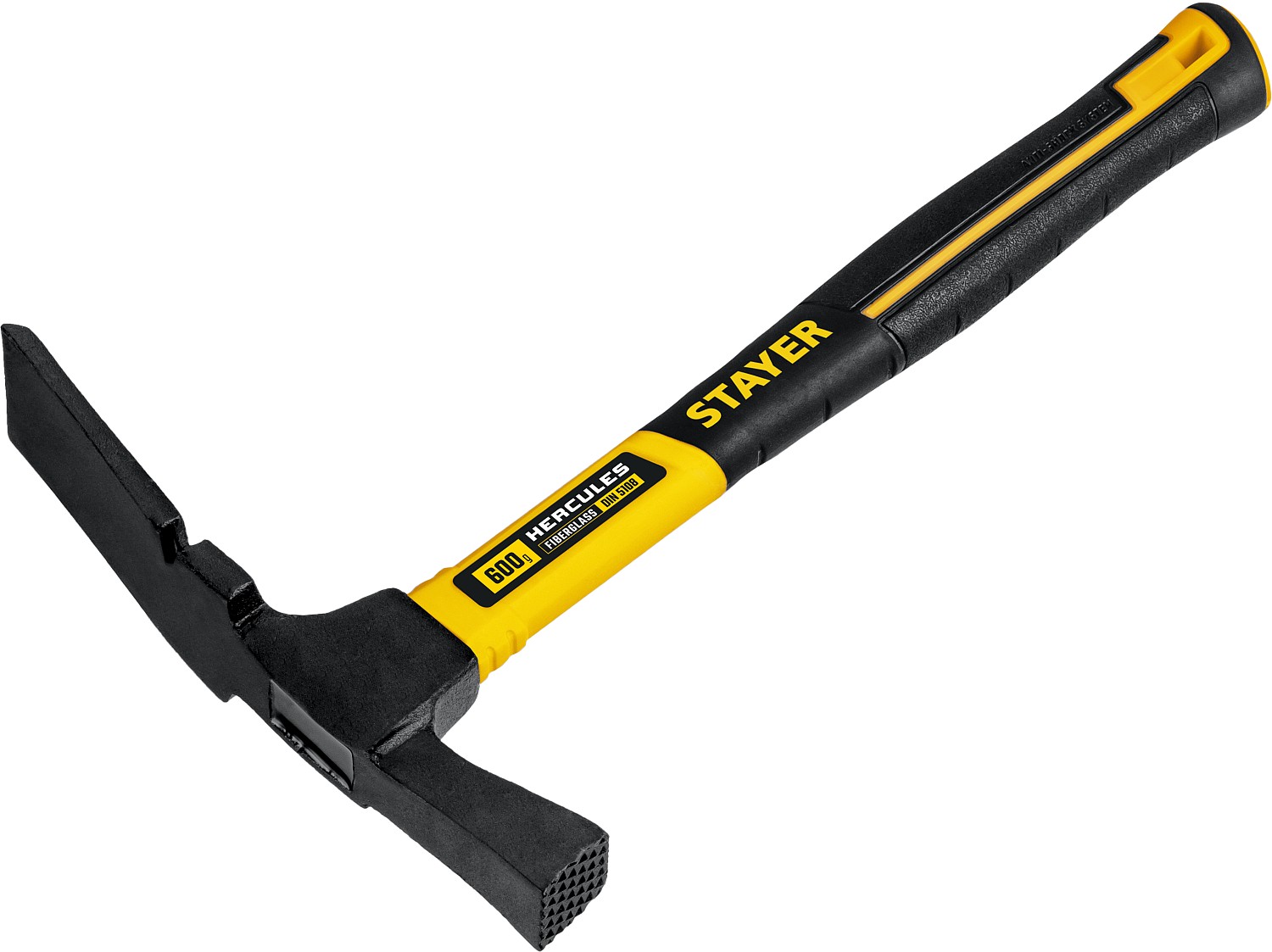 STAYER Hercules, 600 г, молоток каменщика с фиберглассовой рукояткой, Professional (20161) — фото 2