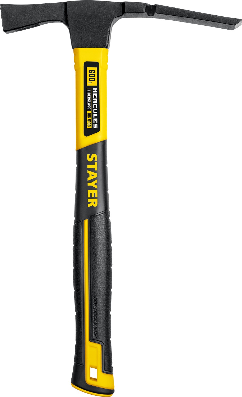 STAYER Hercules, 600 г, молоток каменщика с фиберглассовой рукояткой, Professional (20161) — фото 5