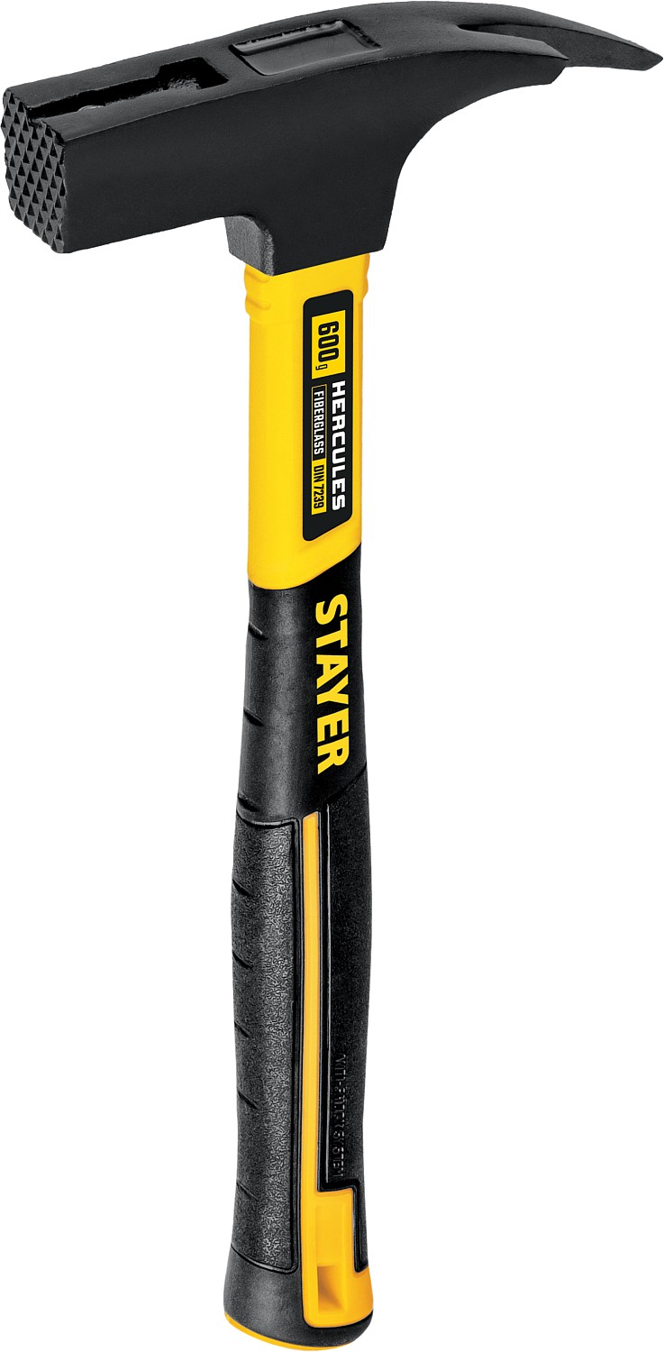 STAYER Hercules, 600 г, молоток кровельщика с фиберглассовой рукояткой, Professional (20201) — фото 3