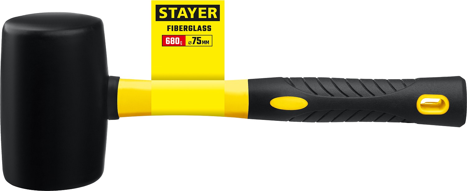 STAYER 450 г, чёрная, резиновая киянка, Professional (2054-65) — фото 2