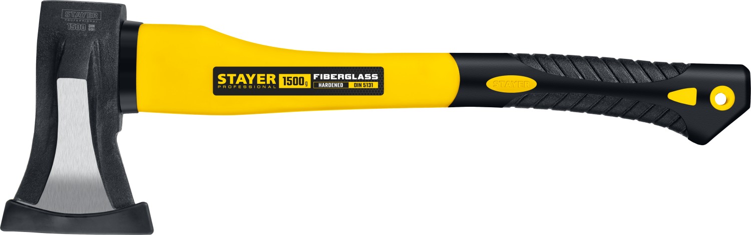 STAYER FIBERGLASS, 1000/1500 г, 380 мм, кованый топор-колун, Professional (20623-10) — фото 4