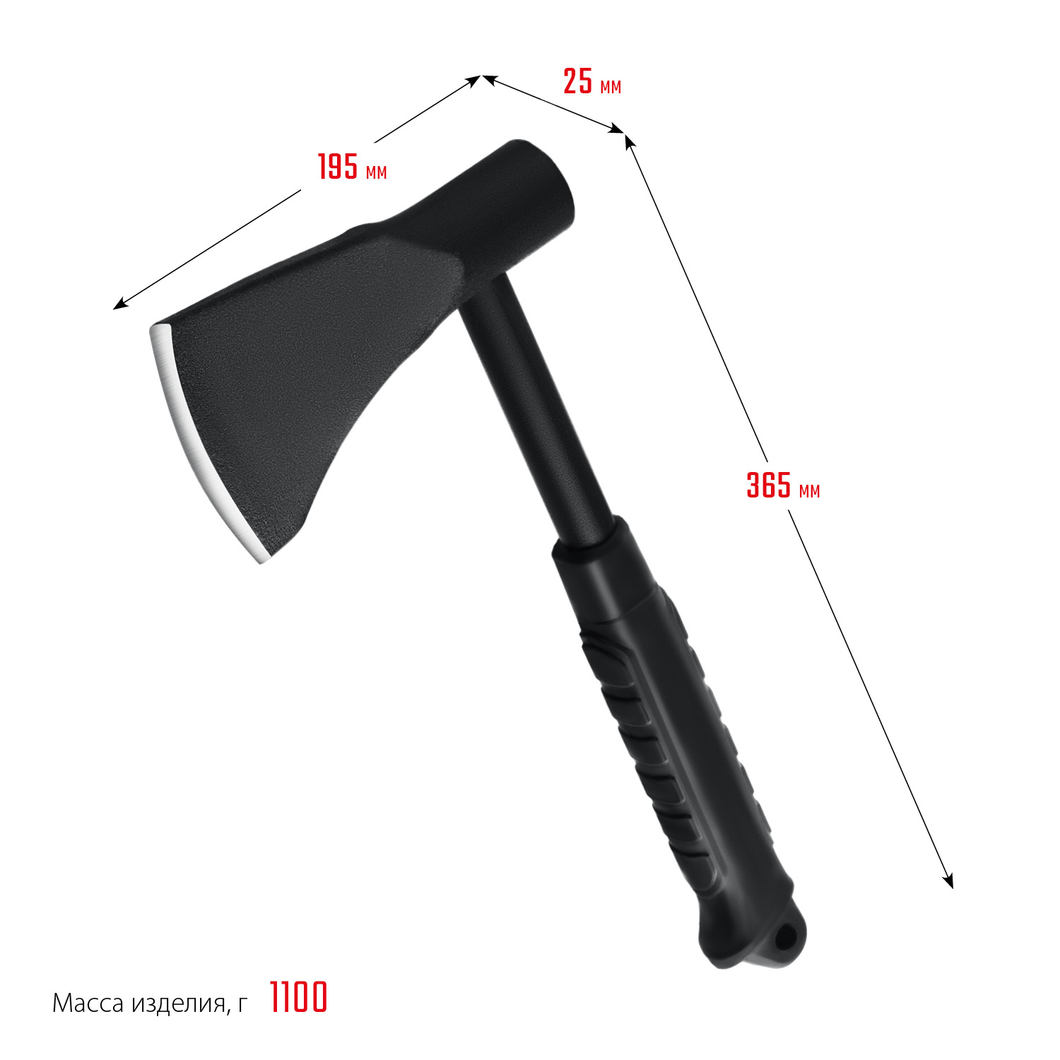СИБИН TУM-11, 1100 г, универсальный топор (20674) — фото 5