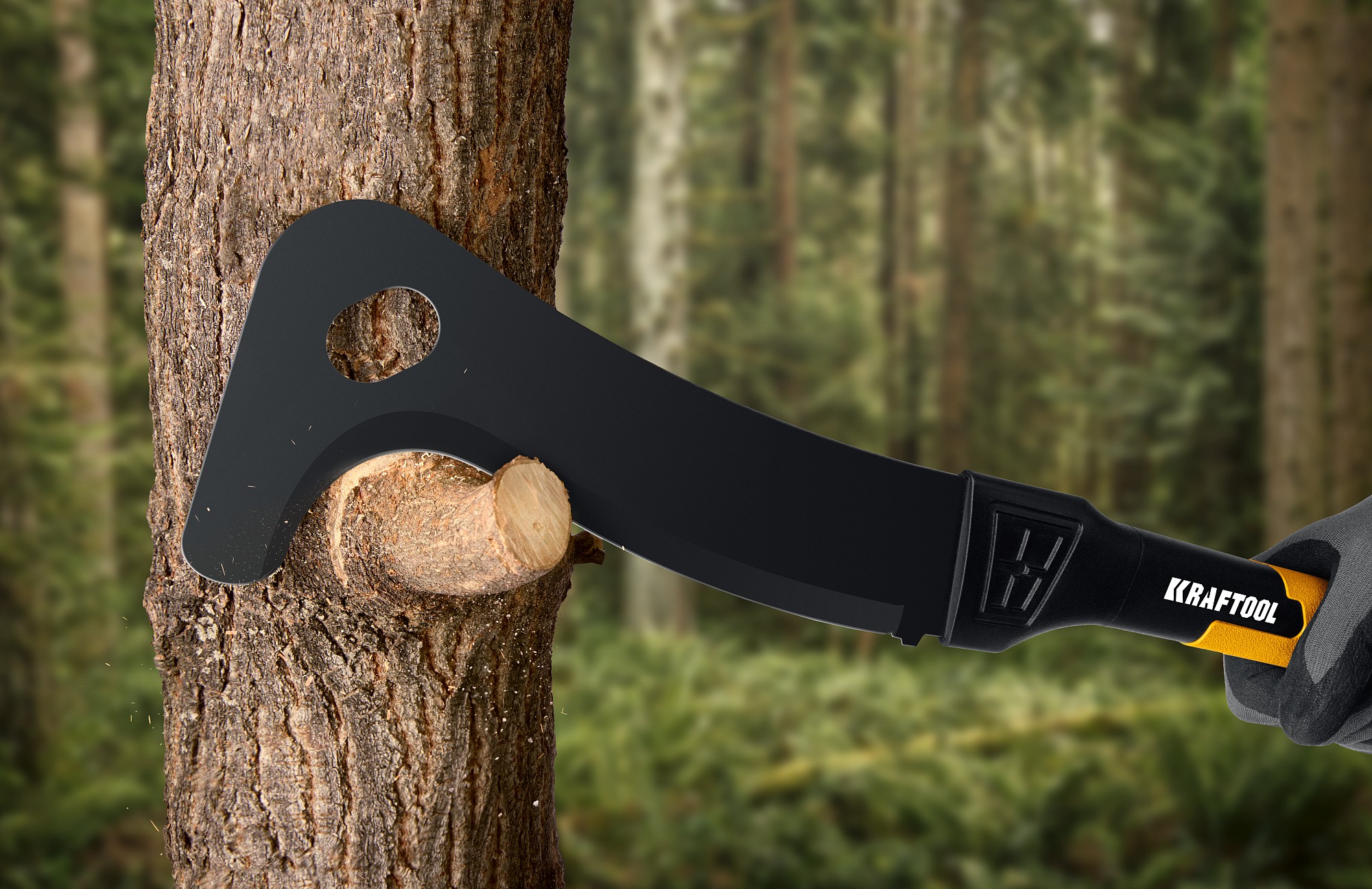 KRAFTOOL Brush AXE, 255/500 мм, cадовый компактный секач (20805) — фото 4