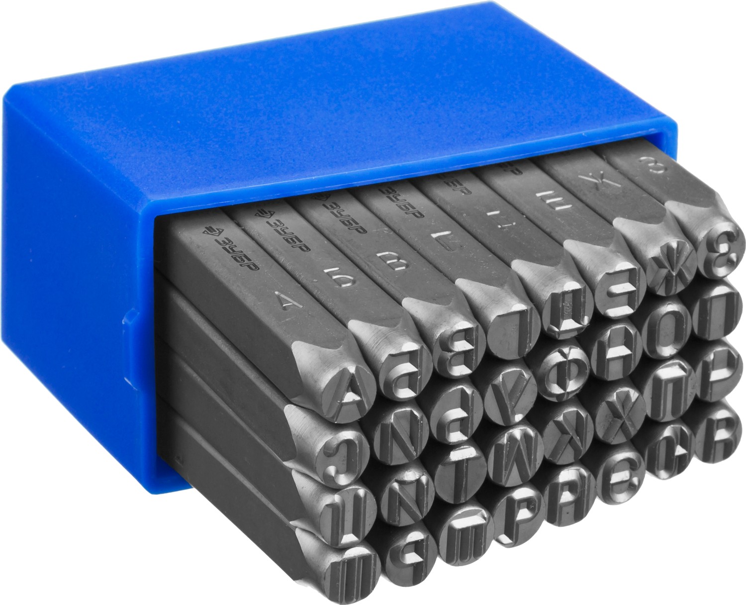 ЗУБР 6 мм, кириллица, штамповочные буквенные клейма, Профессионал (21503-06) — фото 2