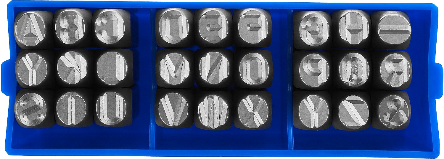 ЗУБР 8 мм, латиница, штамповочные буквенные клейма, Профессионал (21505-08) — фото 3