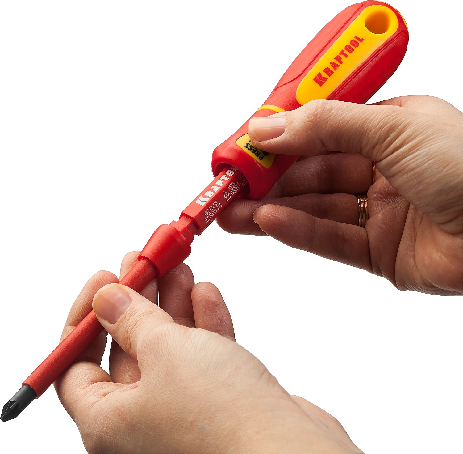 KRAFTOOL Х-Drive Electro, 18 предм, набор высоковольтных отверток (220092-H18) — фото 6