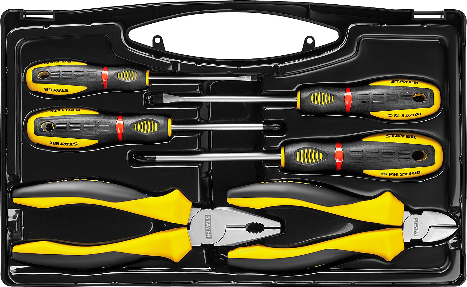 STAYER Hercules, 6 предм., набор губцевого инструмента (2202-H6) — фото 2